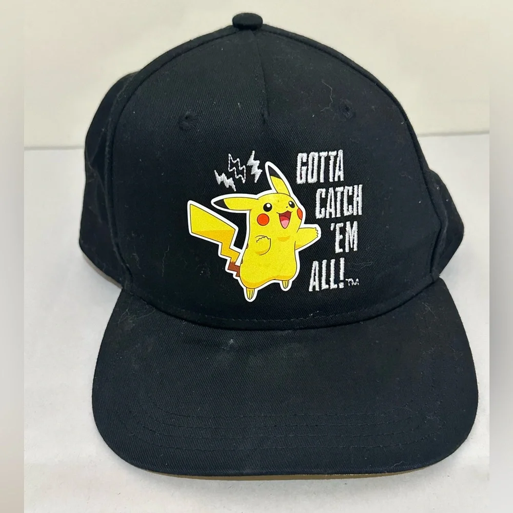 Pokemon Gotta Catch Them All Black Picachu Hat